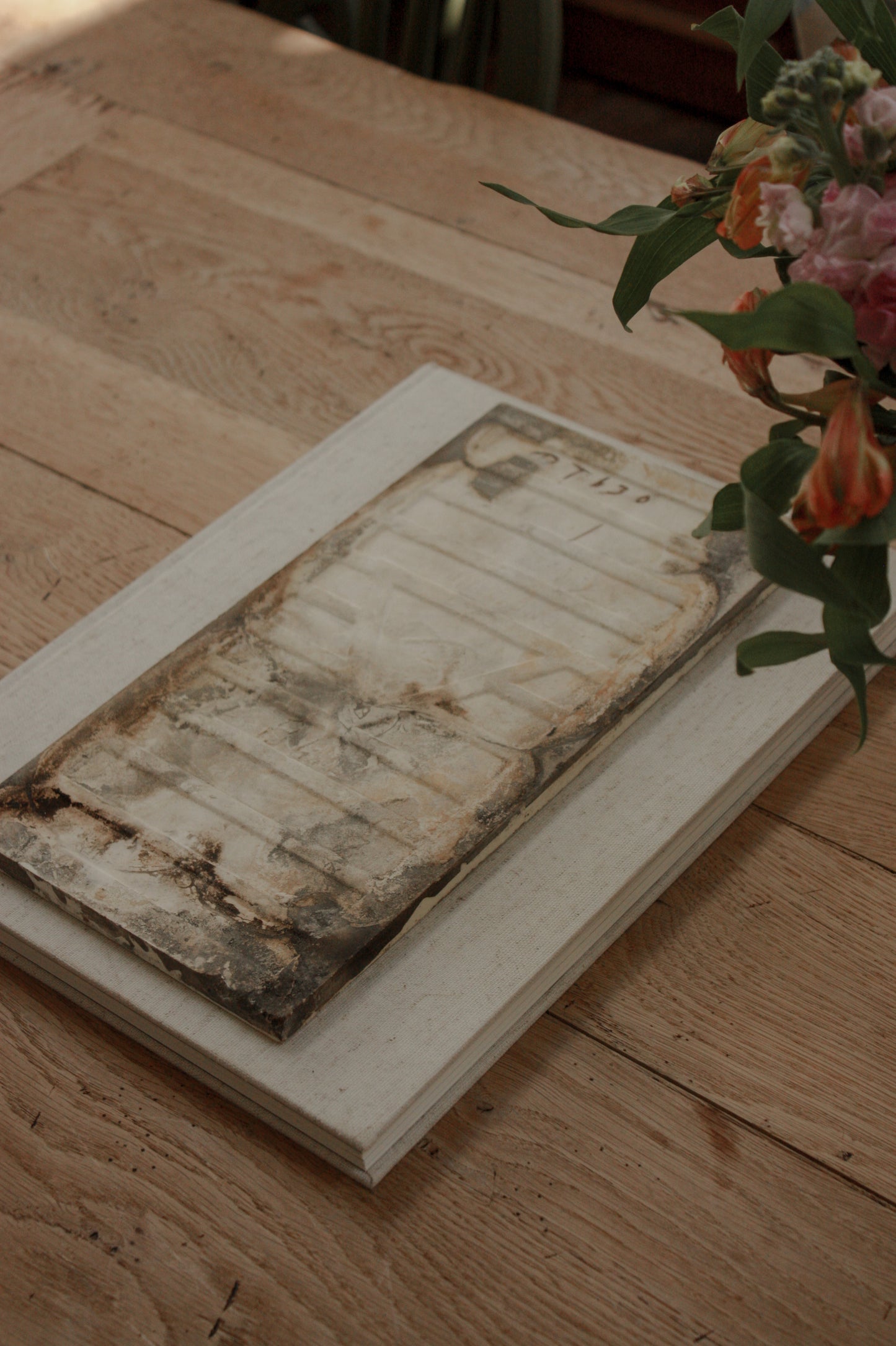 Antique early 20th century hearth tile