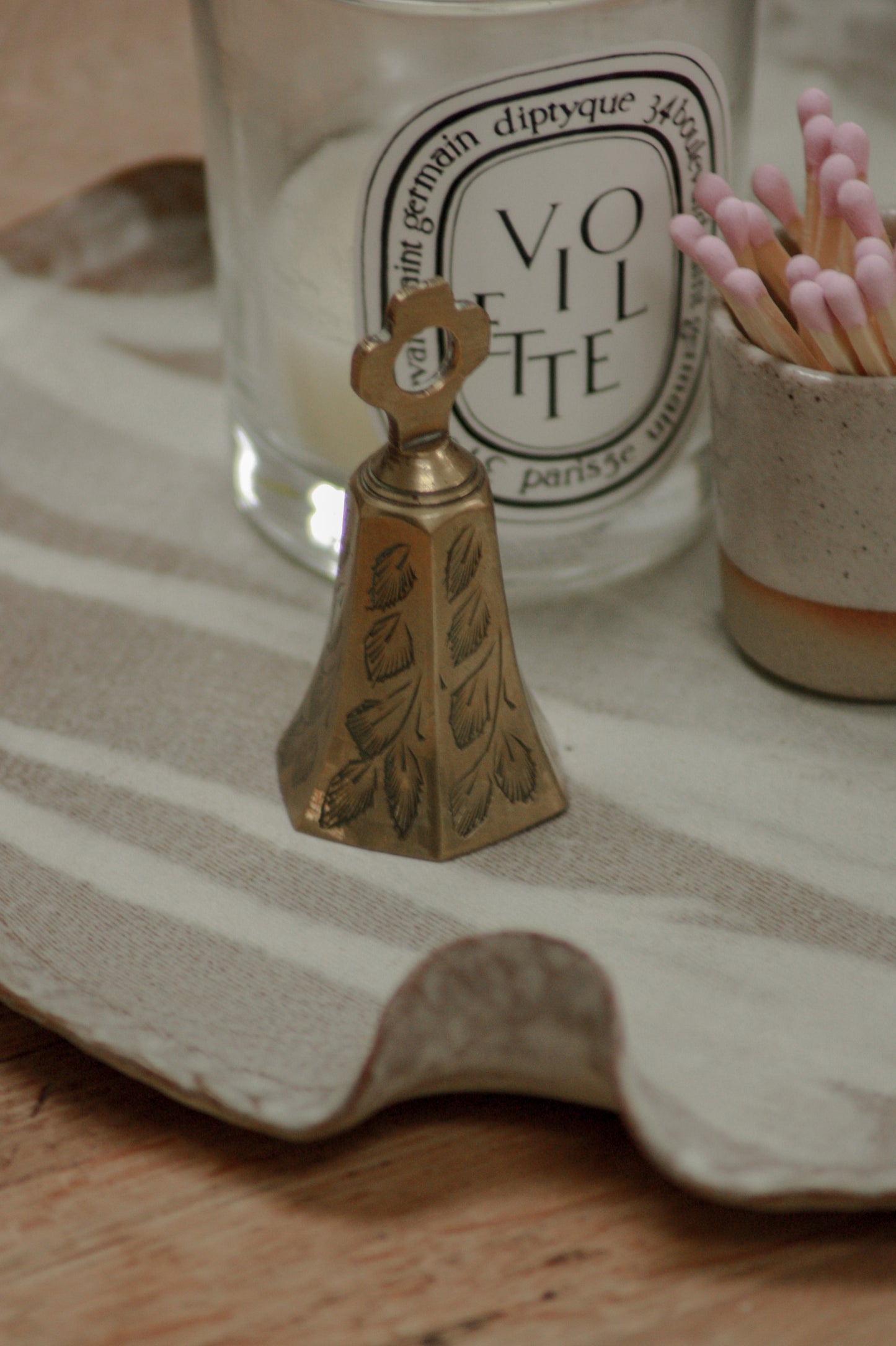 Vintage Indian brass candle snuffer