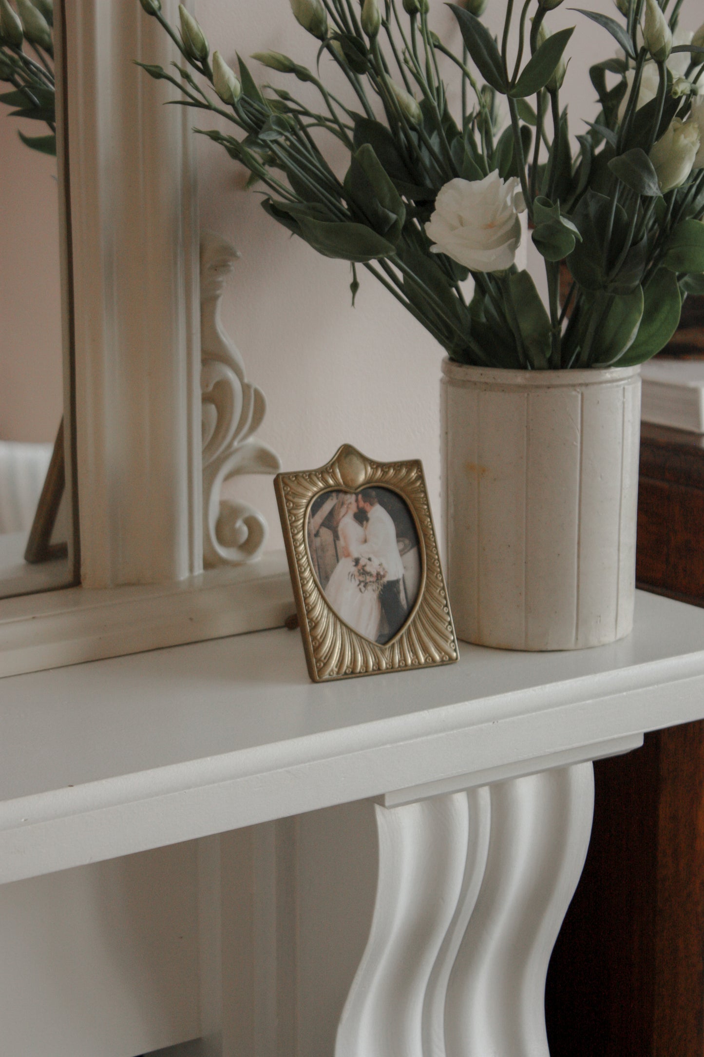 Vintage brass photo frame