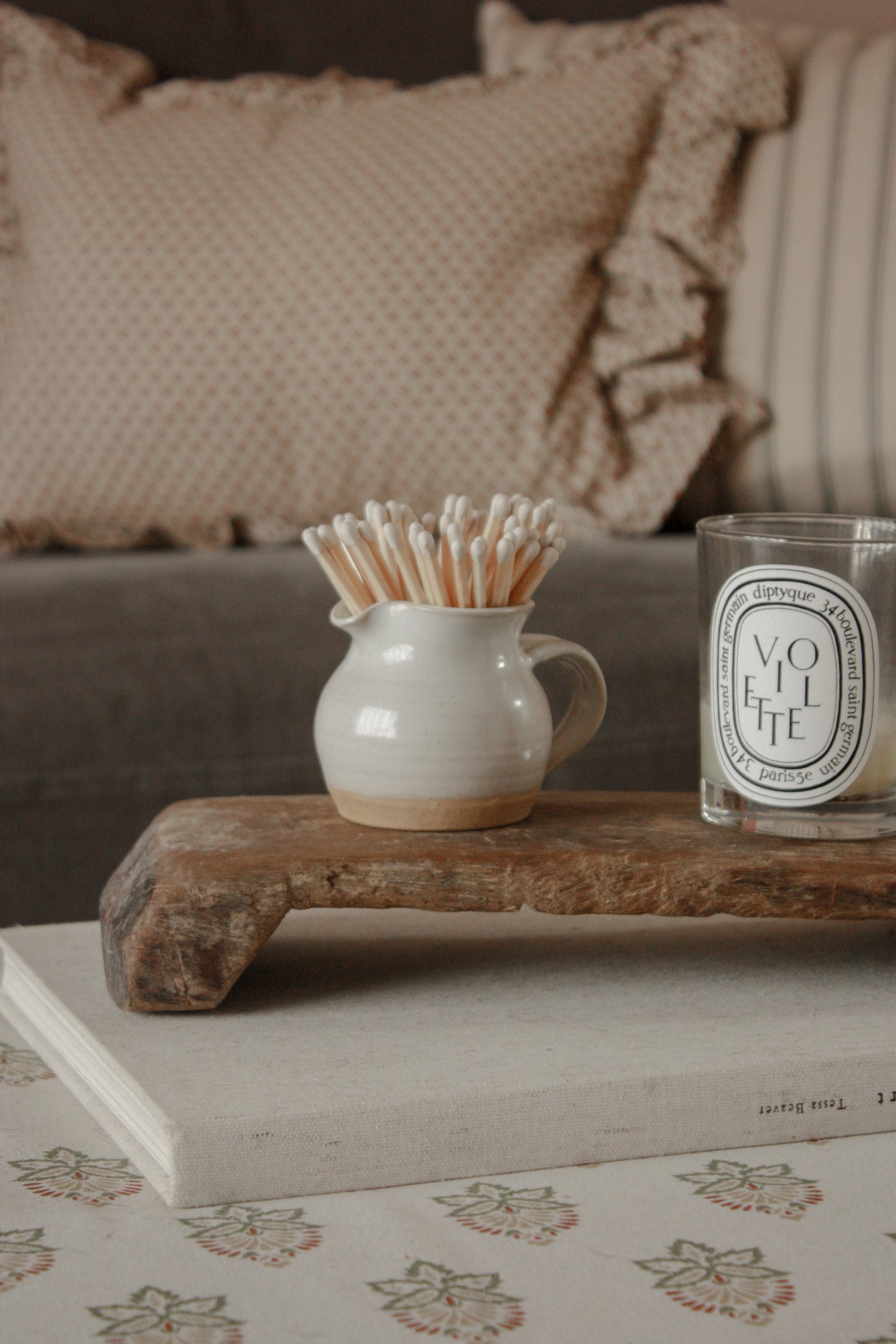 Studio pottery match pot creamer