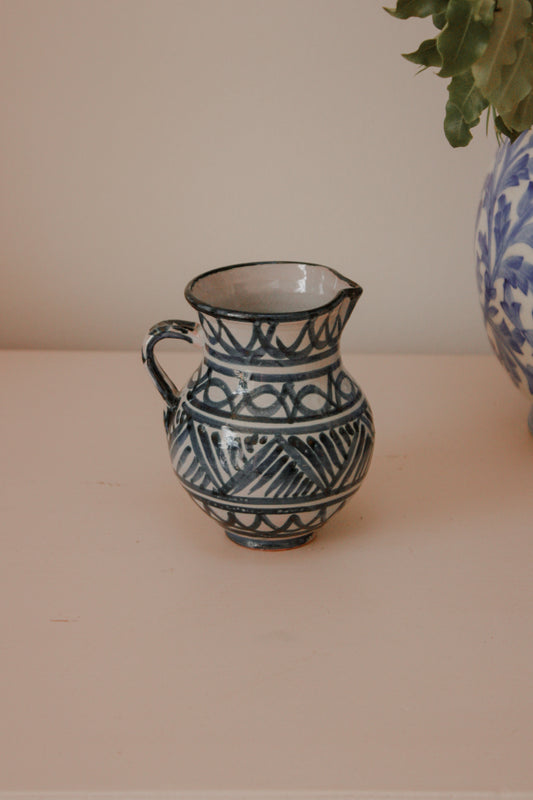 Vintage Spanish hand painted jug