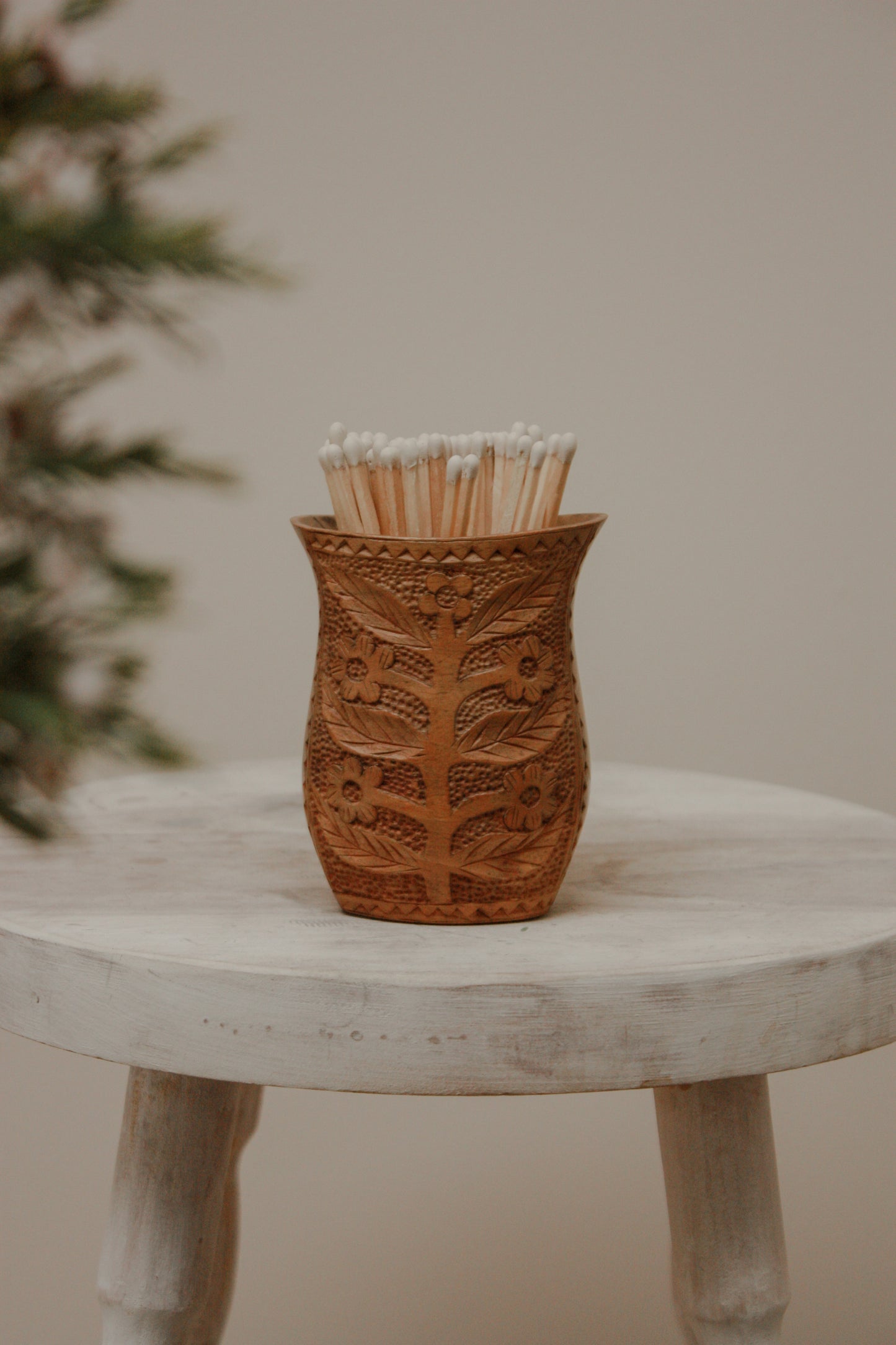 Vintage Yugoslavian hand carved wedding cup