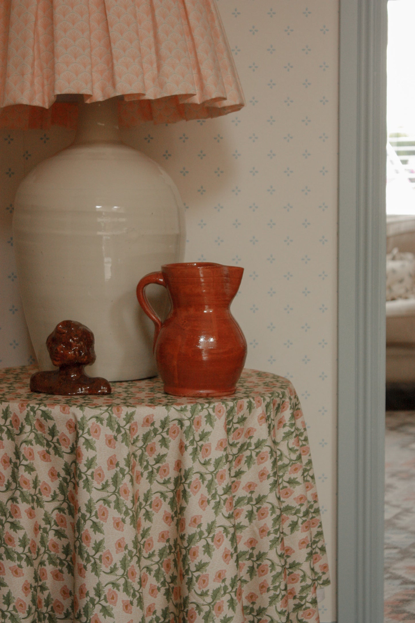 Vintage terracotta pitcher