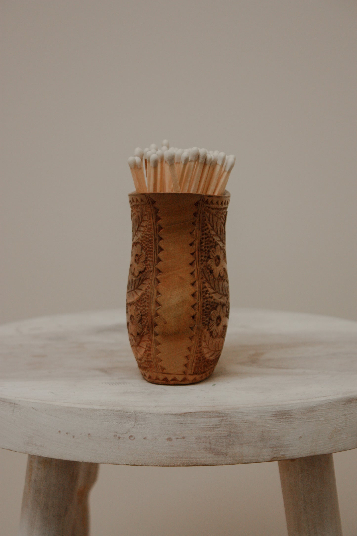 Vintage Yugoslavian hand carved wedding cup