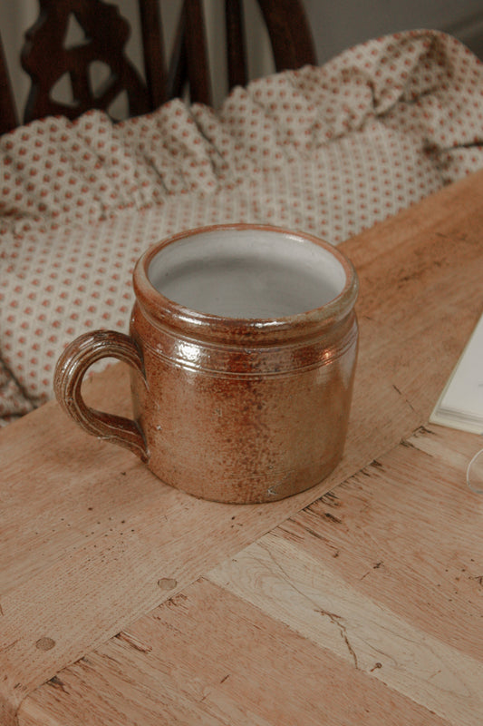 Vintage French stoneware confit - small size