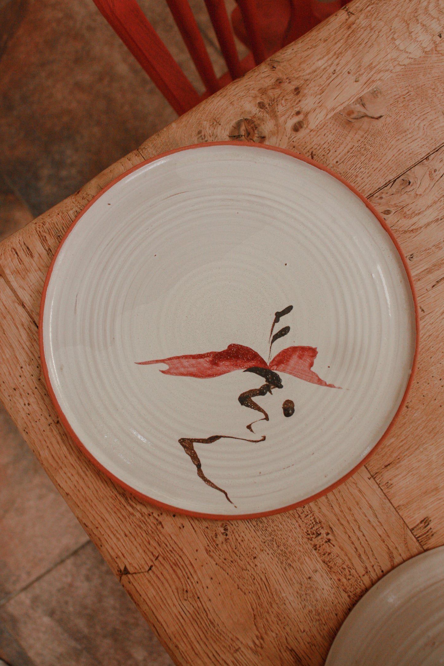 Vintage studio pottery cheese / cake dome