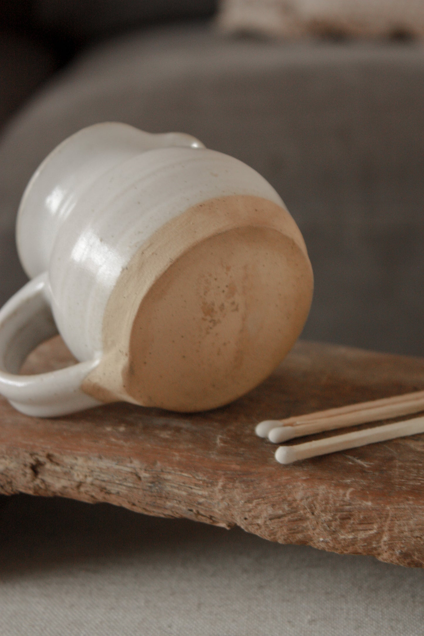 Studio pottery match pot creamer