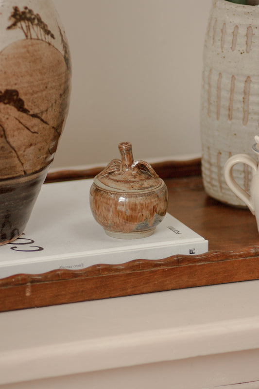 Vintage studio pottery pomme pot