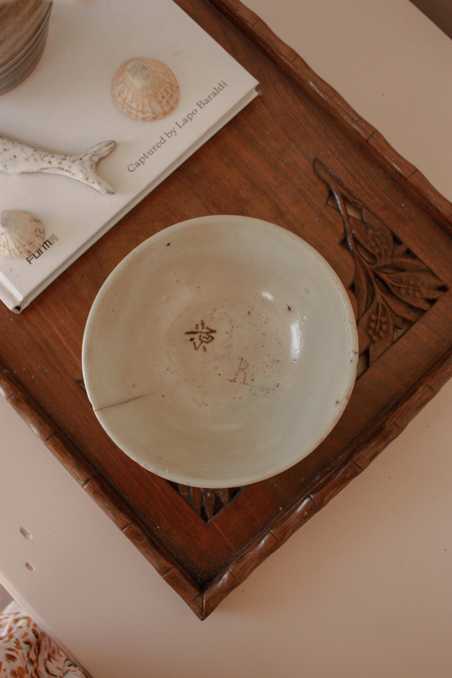 Antique late Qing dynasty folk hand painted bowl