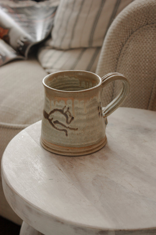 Vintage studio pottery mug