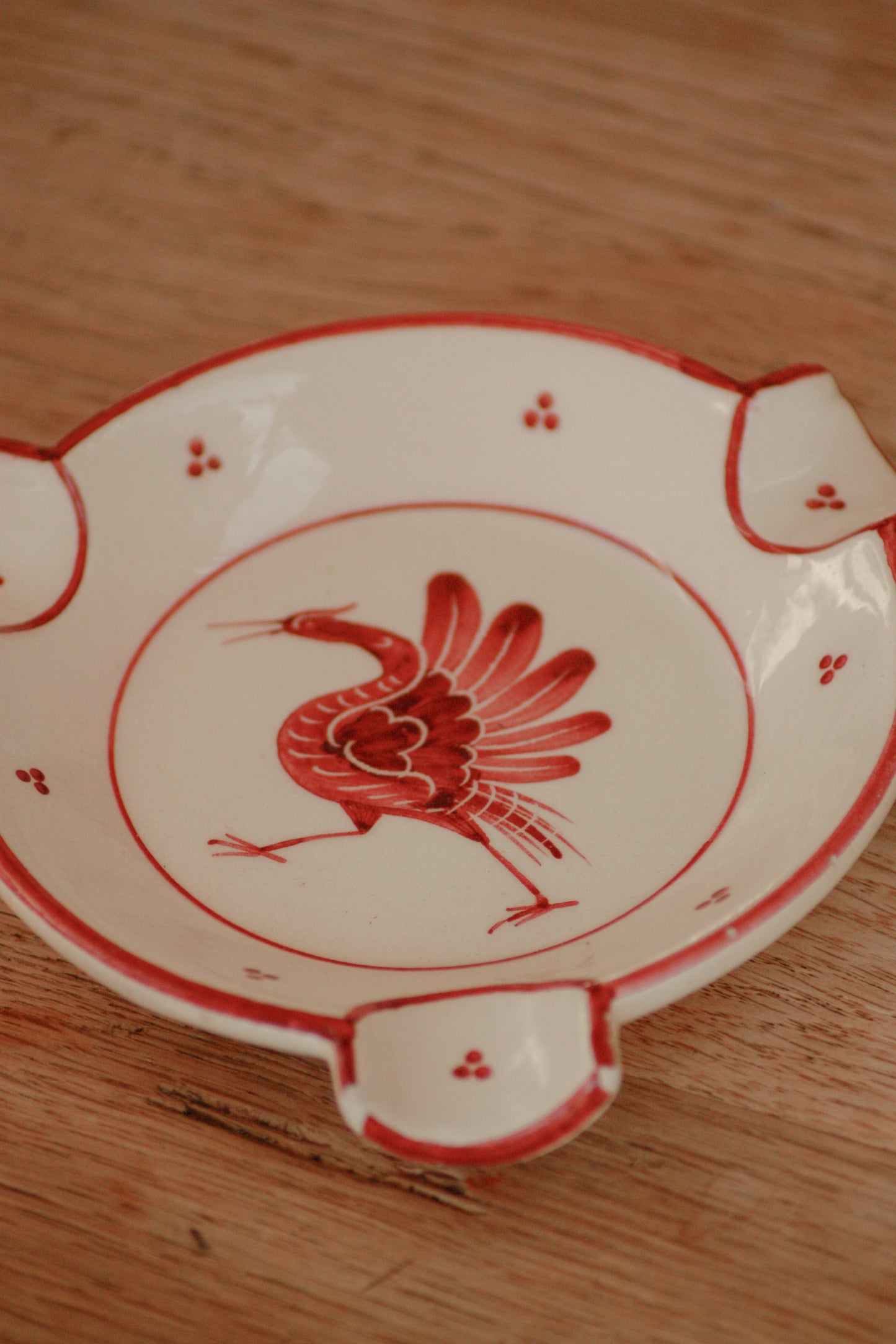 Vintage Swiss hand painted dish