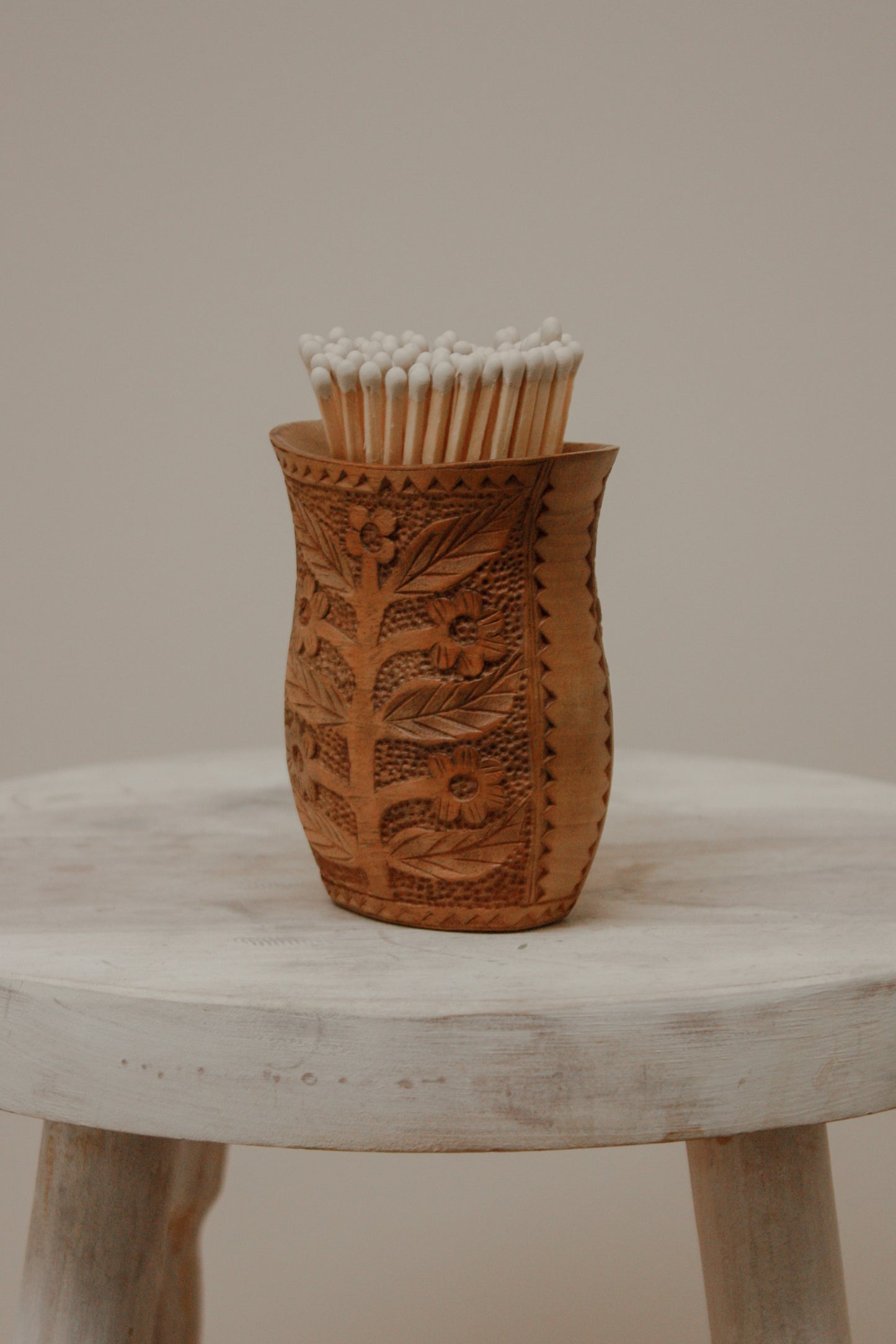 Vintage Yugoslavian hand carved wedding cup
