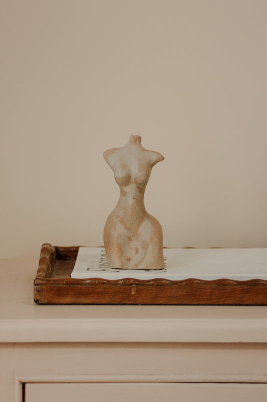 Art pottery sculpture - nude female form