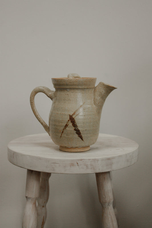 Vintage studio pottery rustic teapot