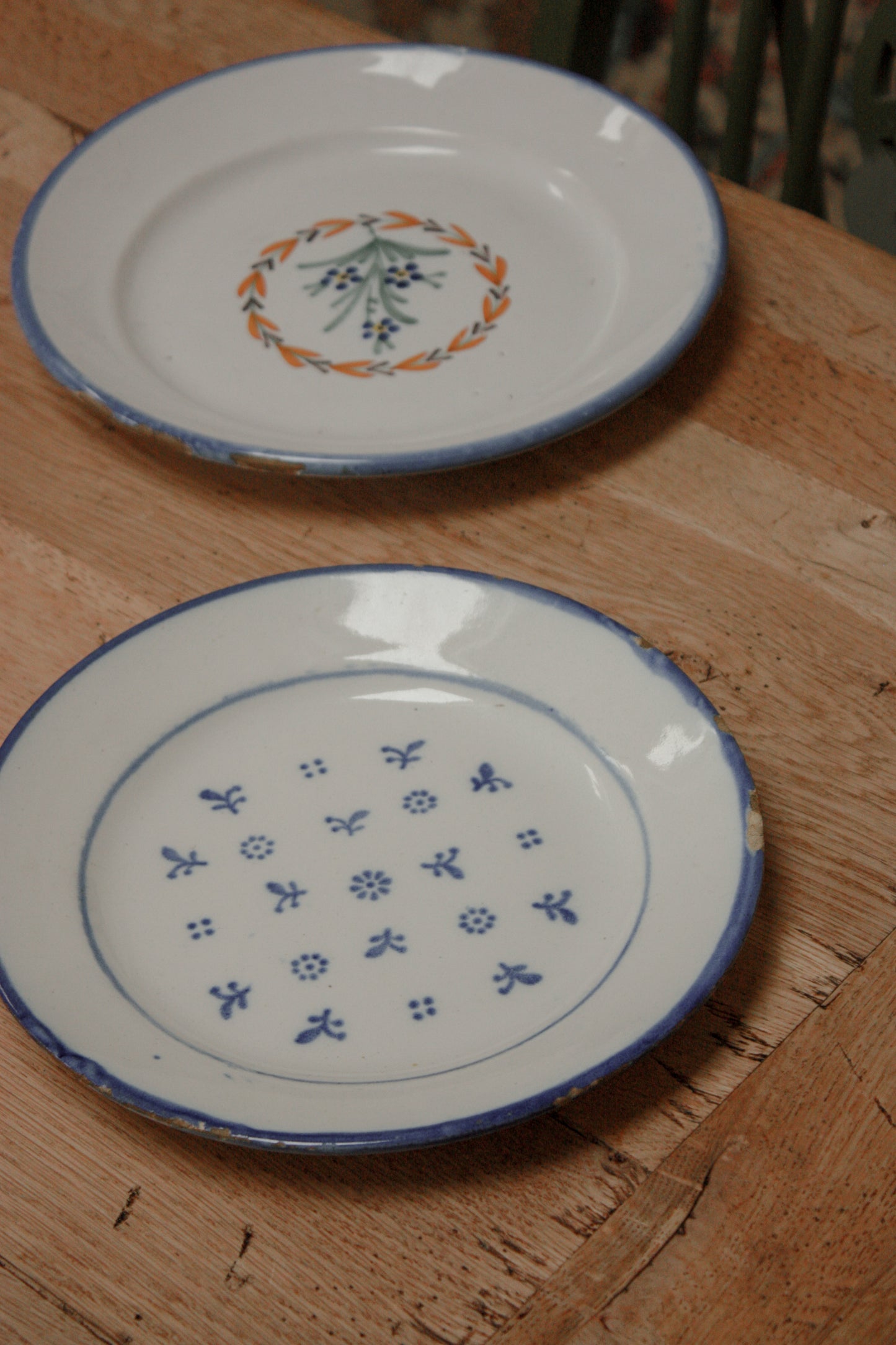 Vintage French decorative plate