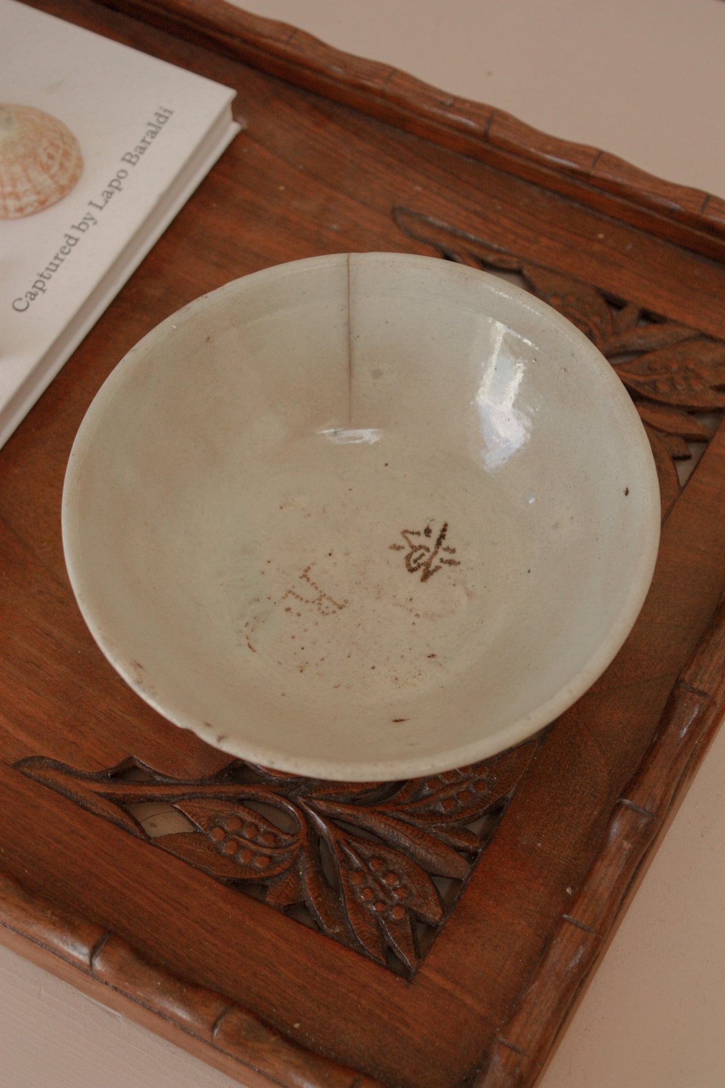 Antique late Qing dynasty folk hand painted bowl