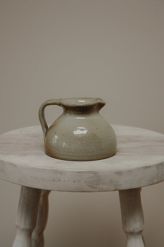 Vintage French studio pottery creamer