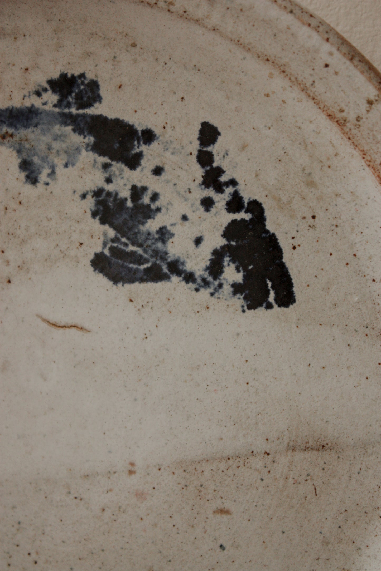 Vintage studio pottery fish plate - Rob Bibby
