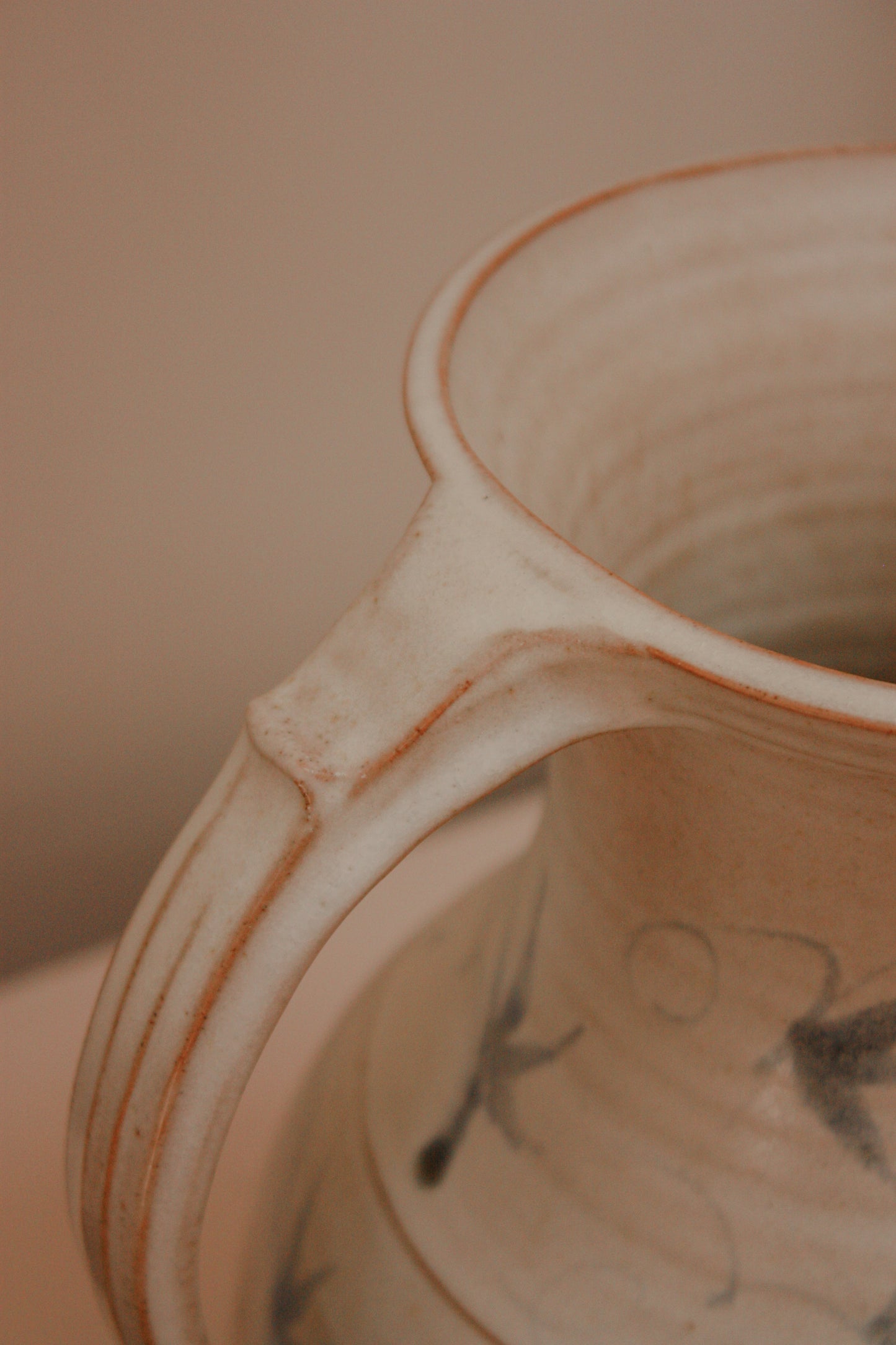 Extra Large vintage studio pottery pitcher - Bill Winstanley