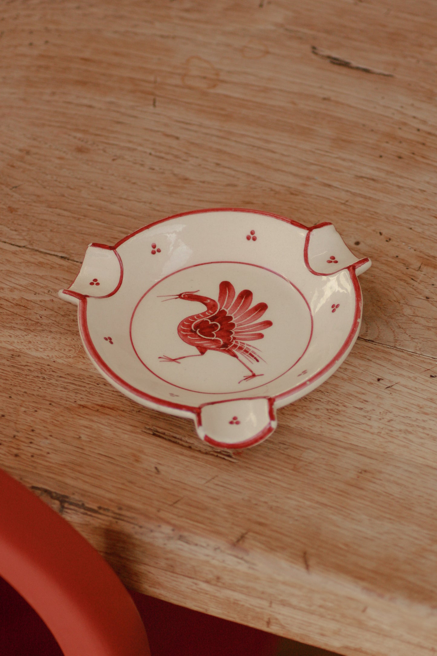 Vintage Swiss hand painted dish
