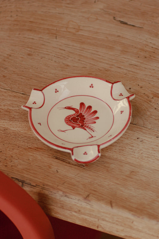 Vintage Swiss hand painted dish