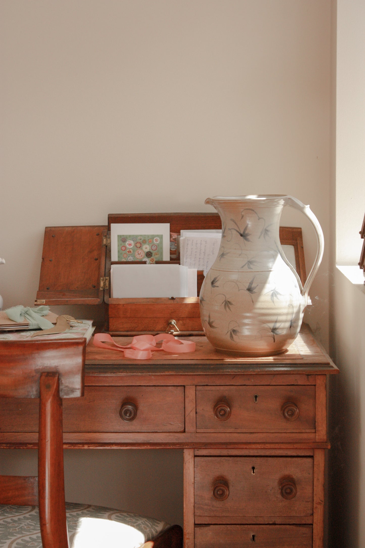 Extra Large vintage studio pottery pitcher - Bill Winstanley