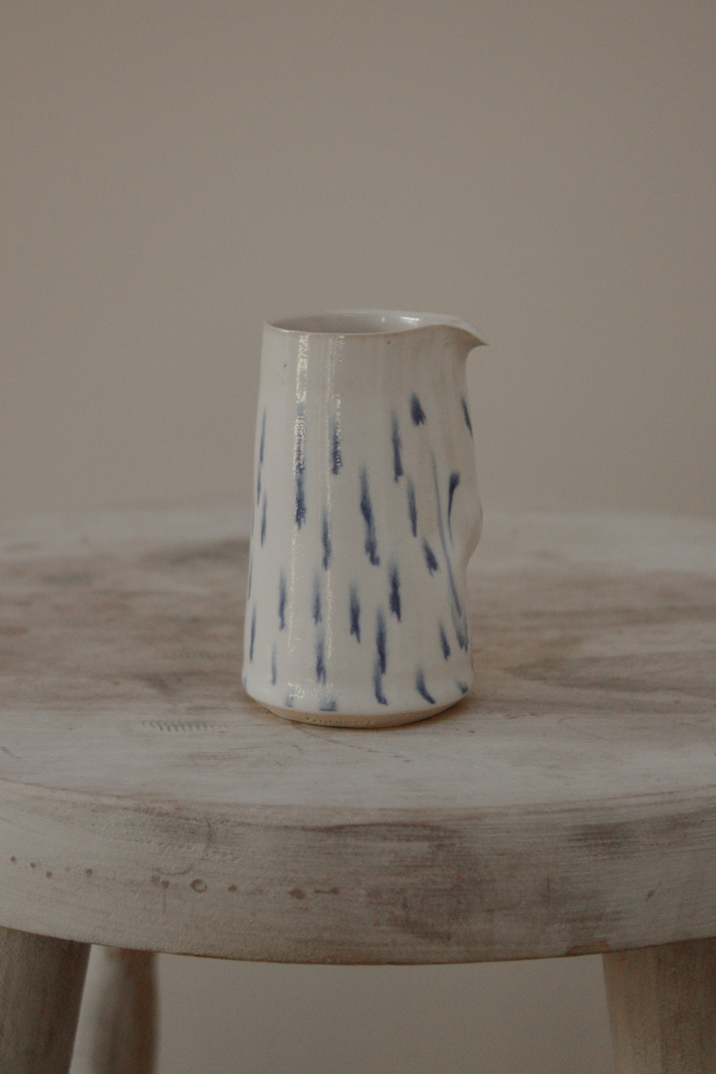 Welsh studio pottery creamer / match pot