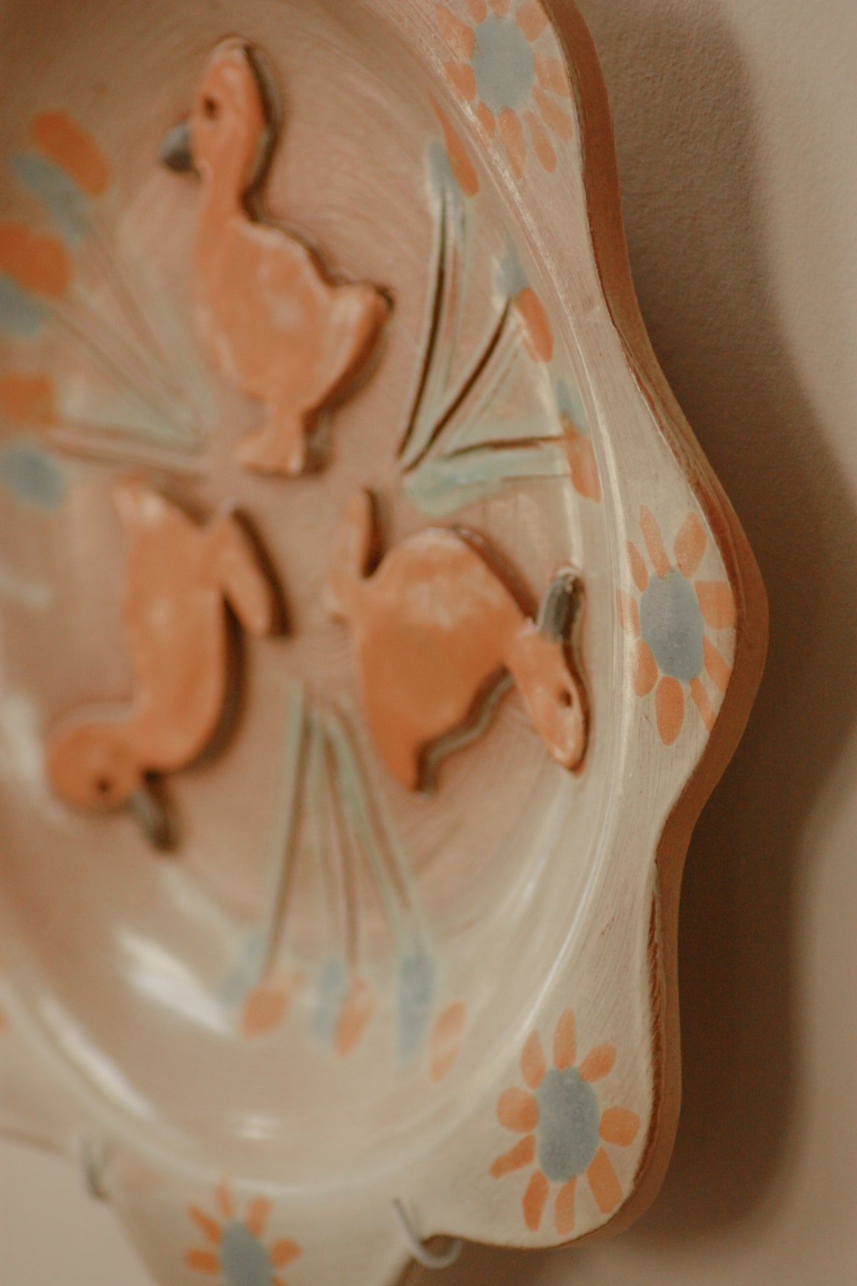 Vintage art pottery duck plate - Tim Taylor