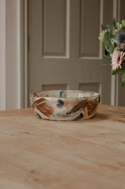 Vintage art pottery bowl