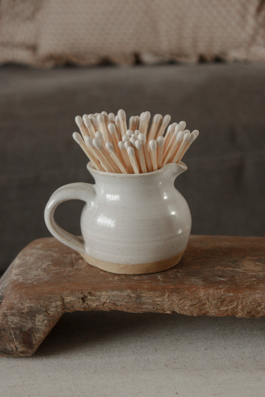 Studio pottery match pot creamer