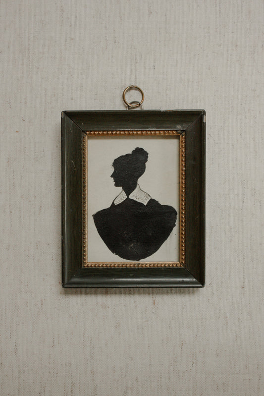 Antique (circa 1830s) silhouette portrait
