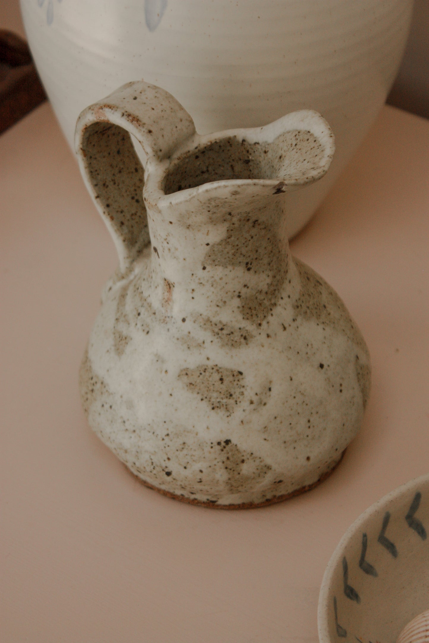 Vintage studio pottery rustic jug