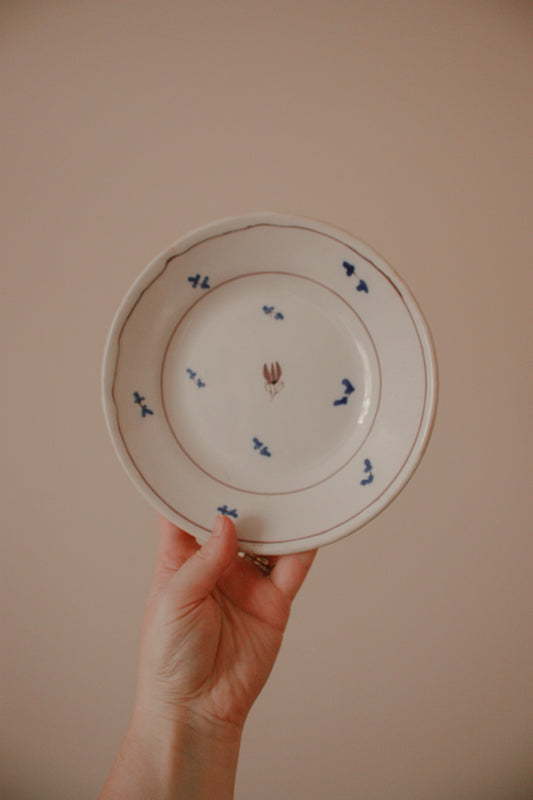 Vintage French faience plate