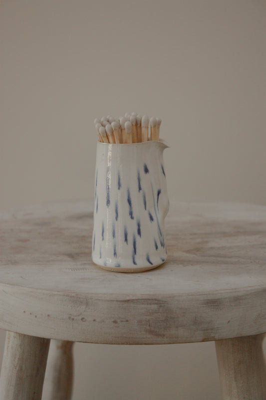 Welsh studio pottery creamer / match pot