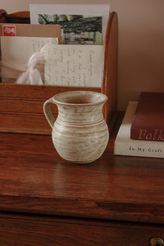 Vintage studio pottery rustic mug