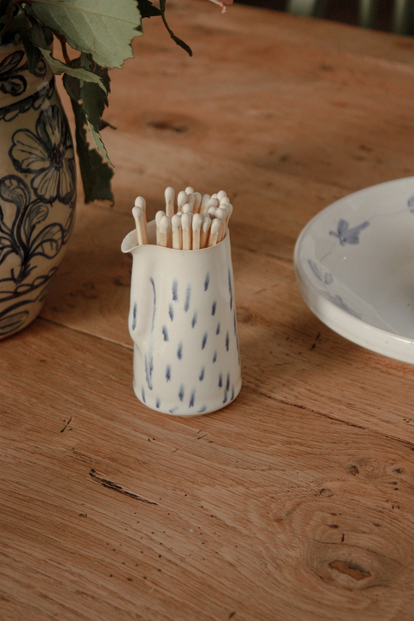 Welsh studio pottery creamer / match pot