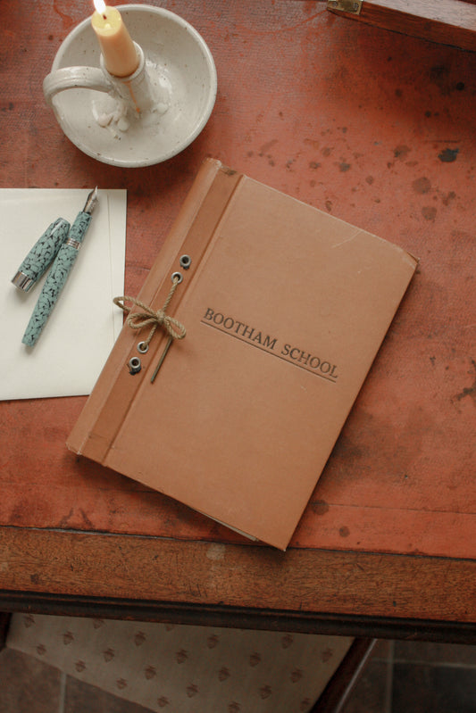 Vintage “Bootham School” loose leaf folio