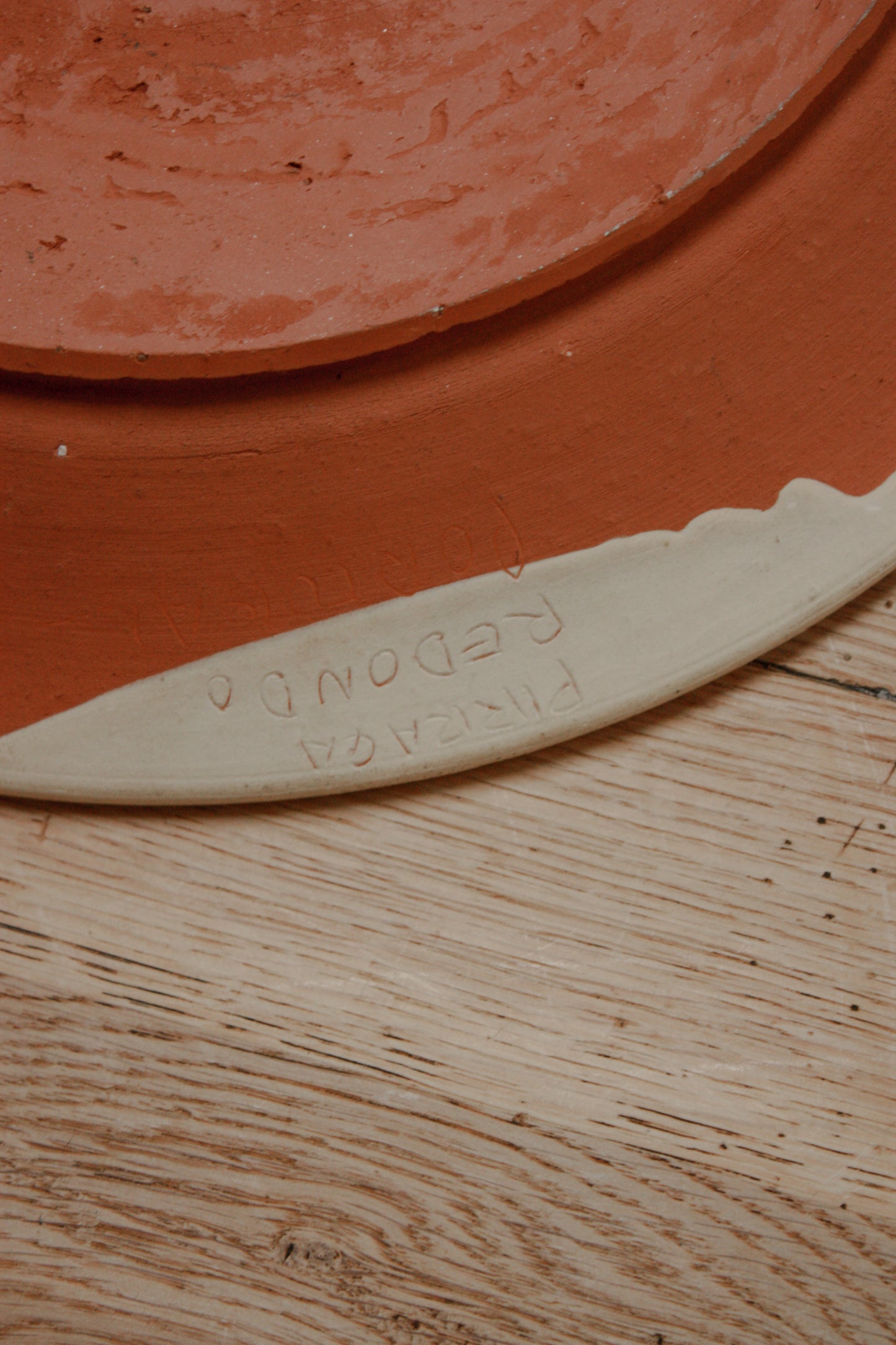 Large art pottery hand painted bowl