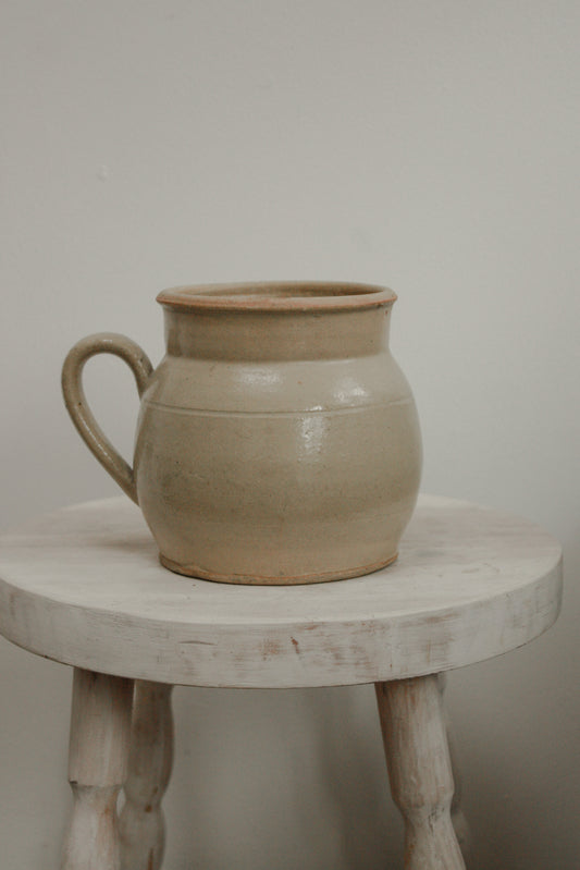 Vintage French rustic stoneware pot