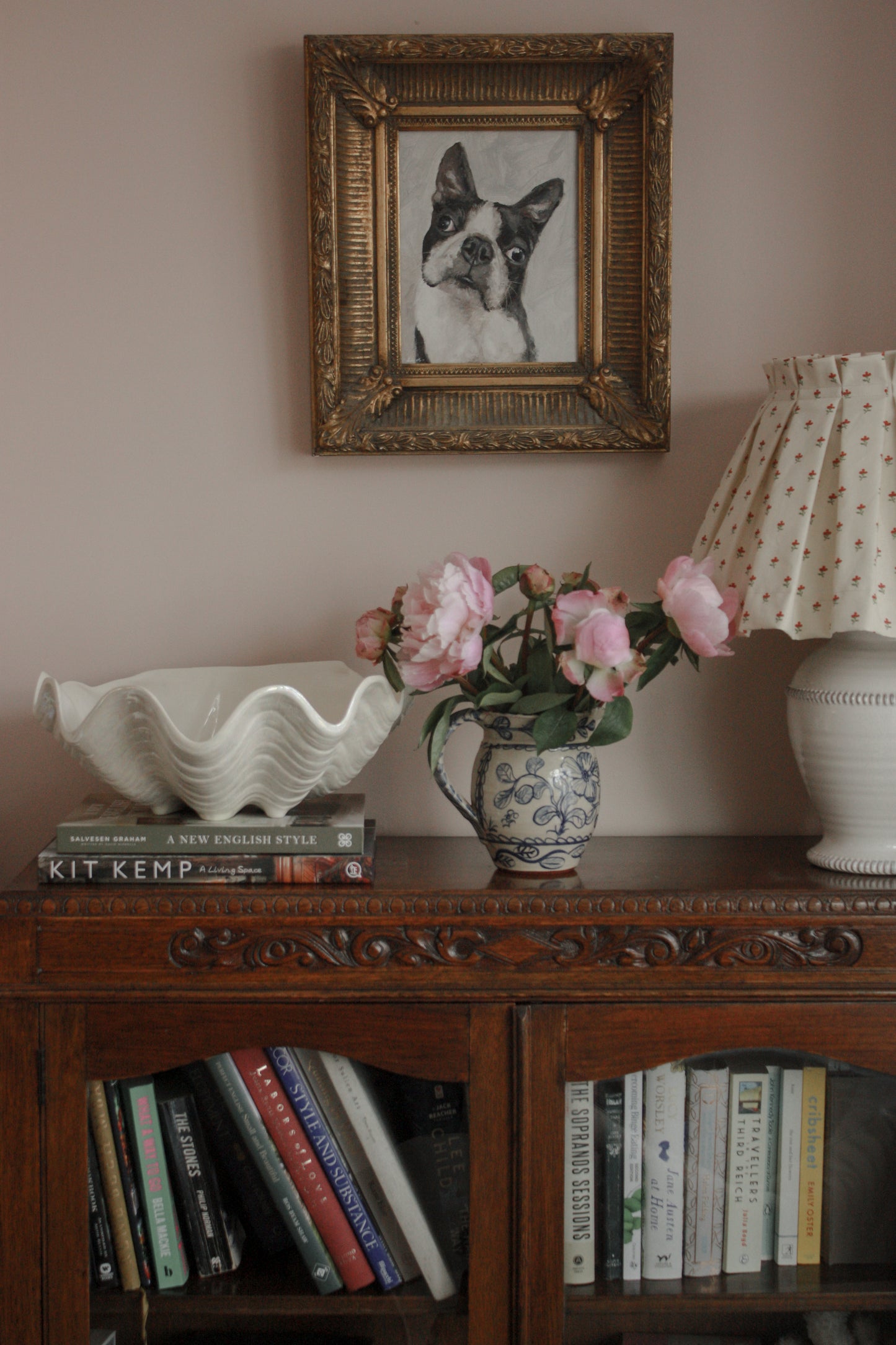 Handcrafted ceramic giant oyster shell bowl