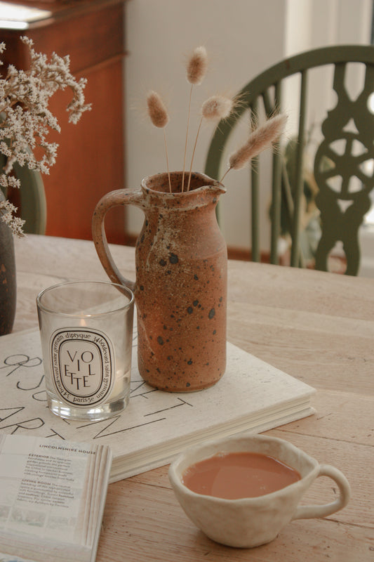 Vintage French earthenware jug