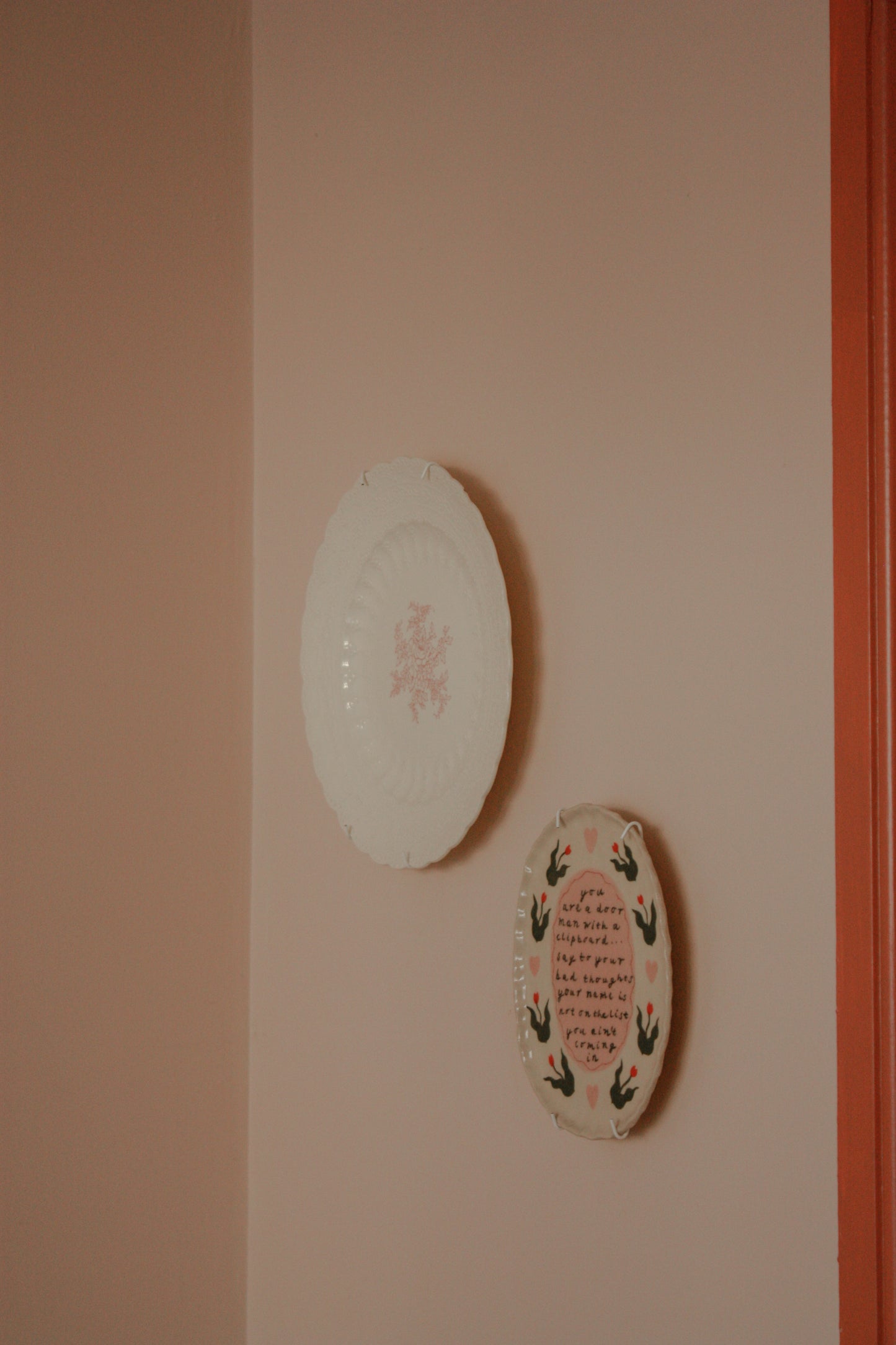 Vintage Spode plate with delicate lace design