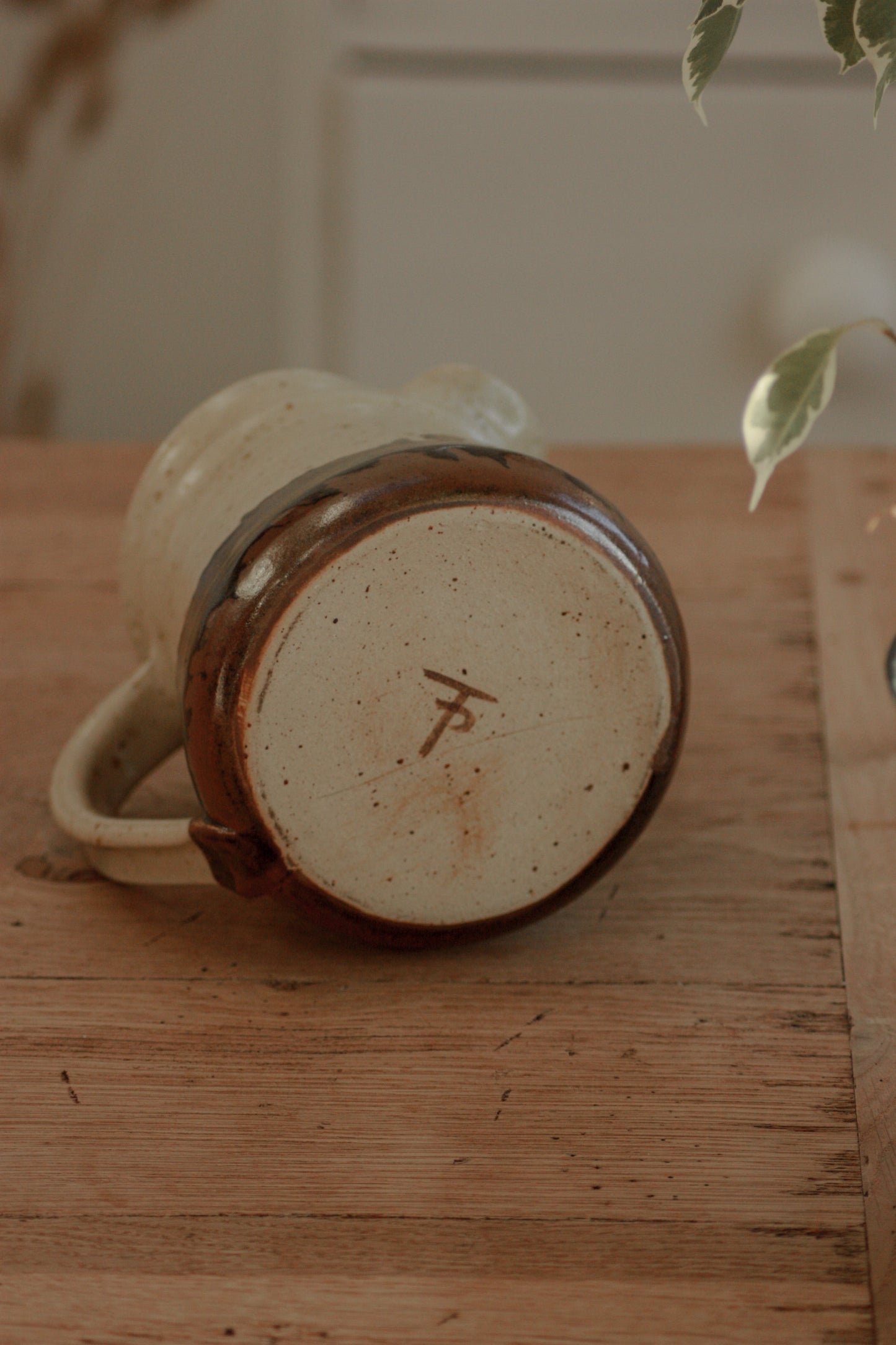 Vintage studio pottery pitcher