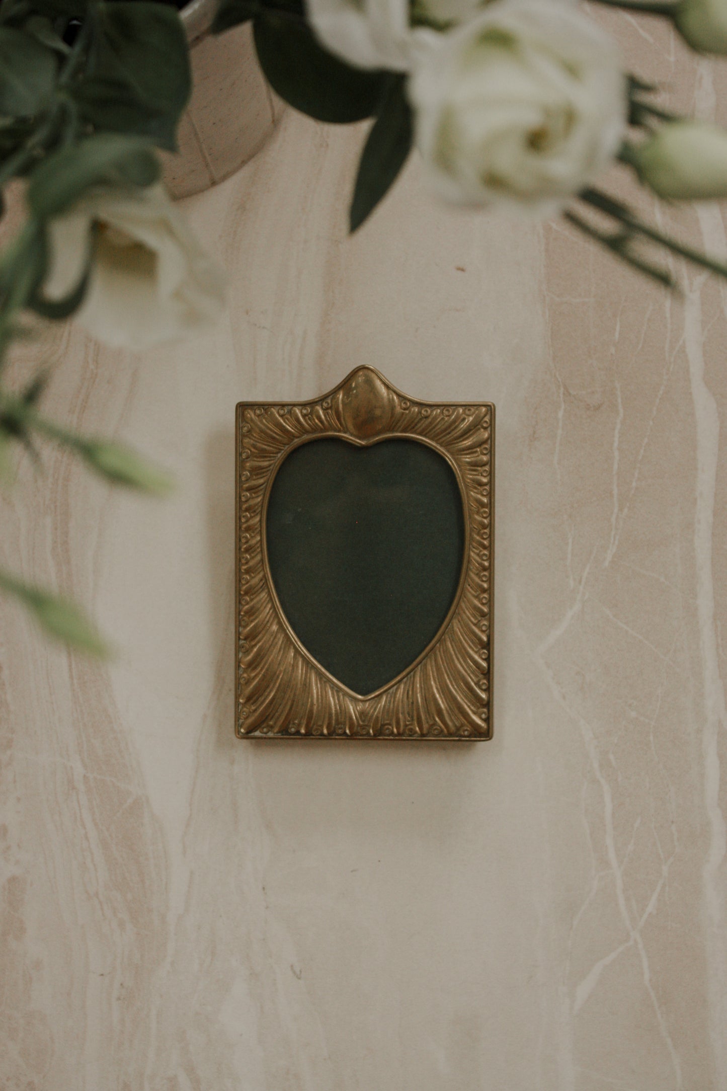 Vintage brass photo frame
