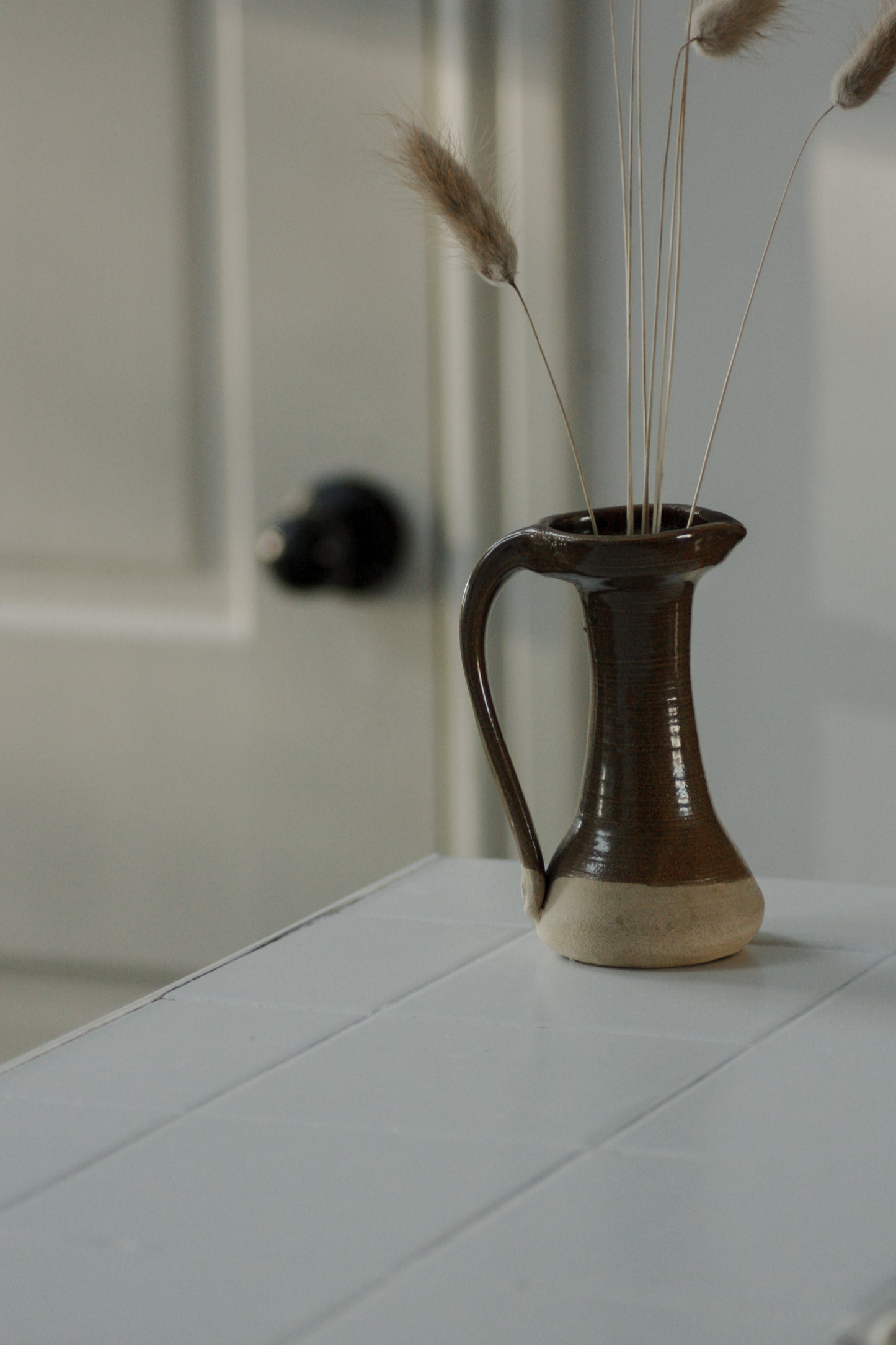 Vintage pottery bud vase