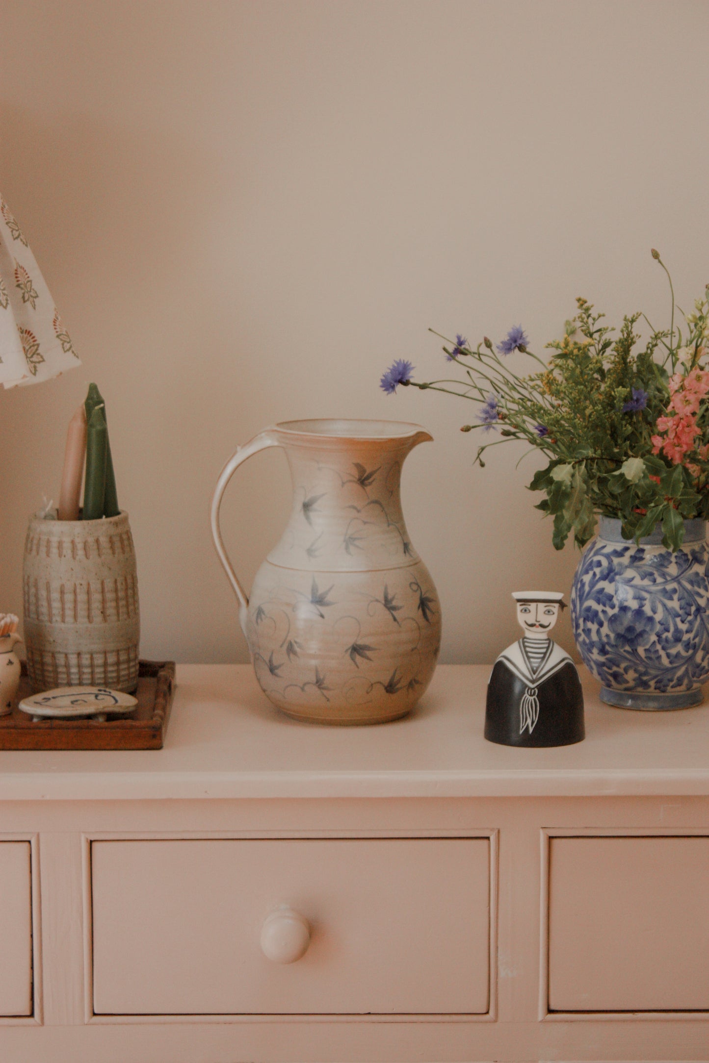 Extra Large vintage studio pottery pitcher - Bill Winstanley