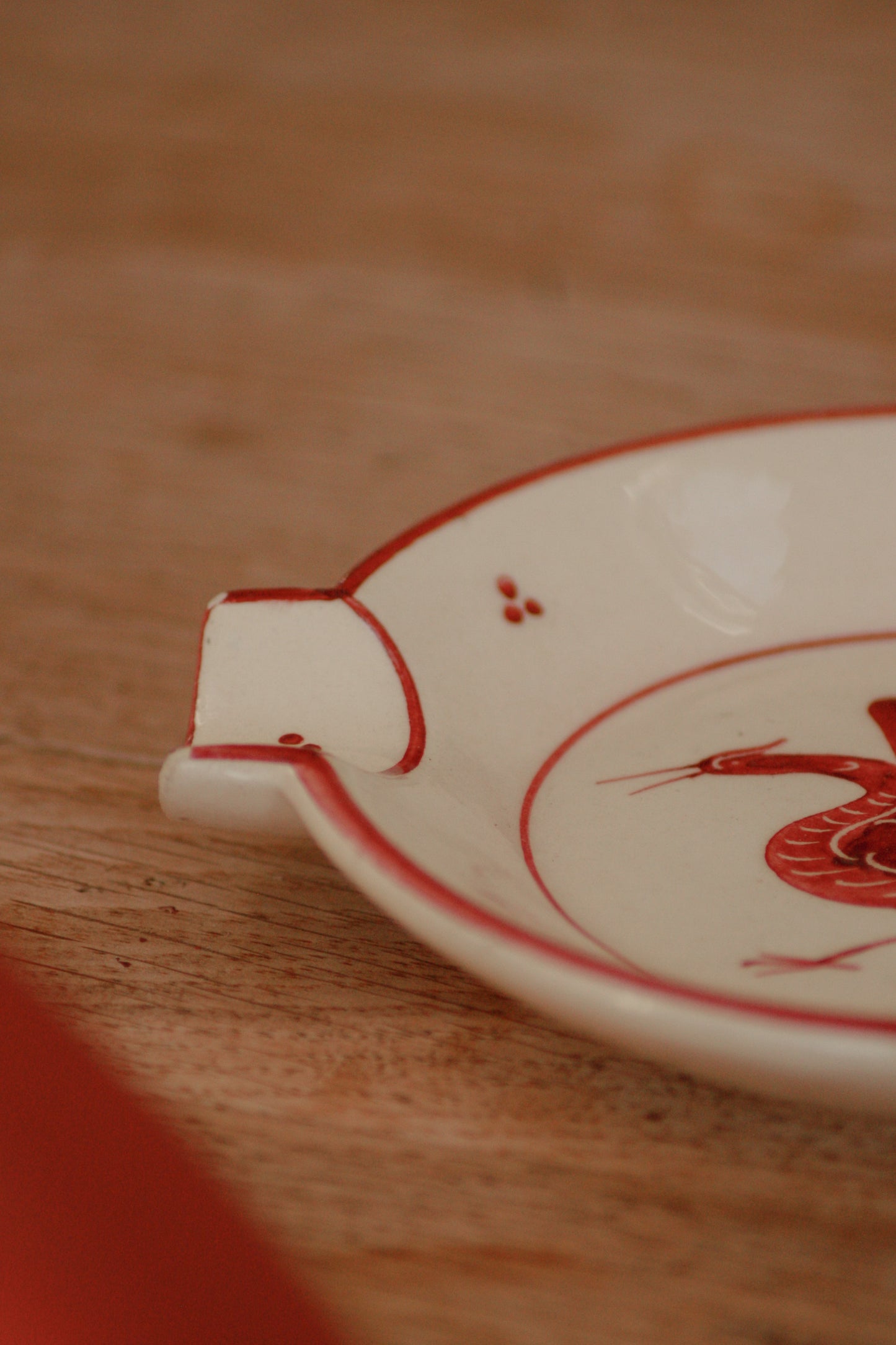 Vintage Swiss hand painted dish
