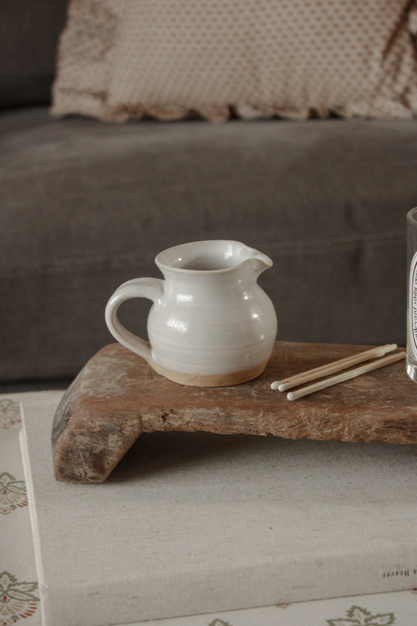 Studio pottery match pot creamer
