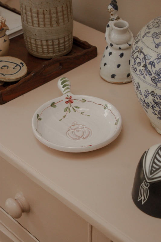 Vintage hand-painted French dish