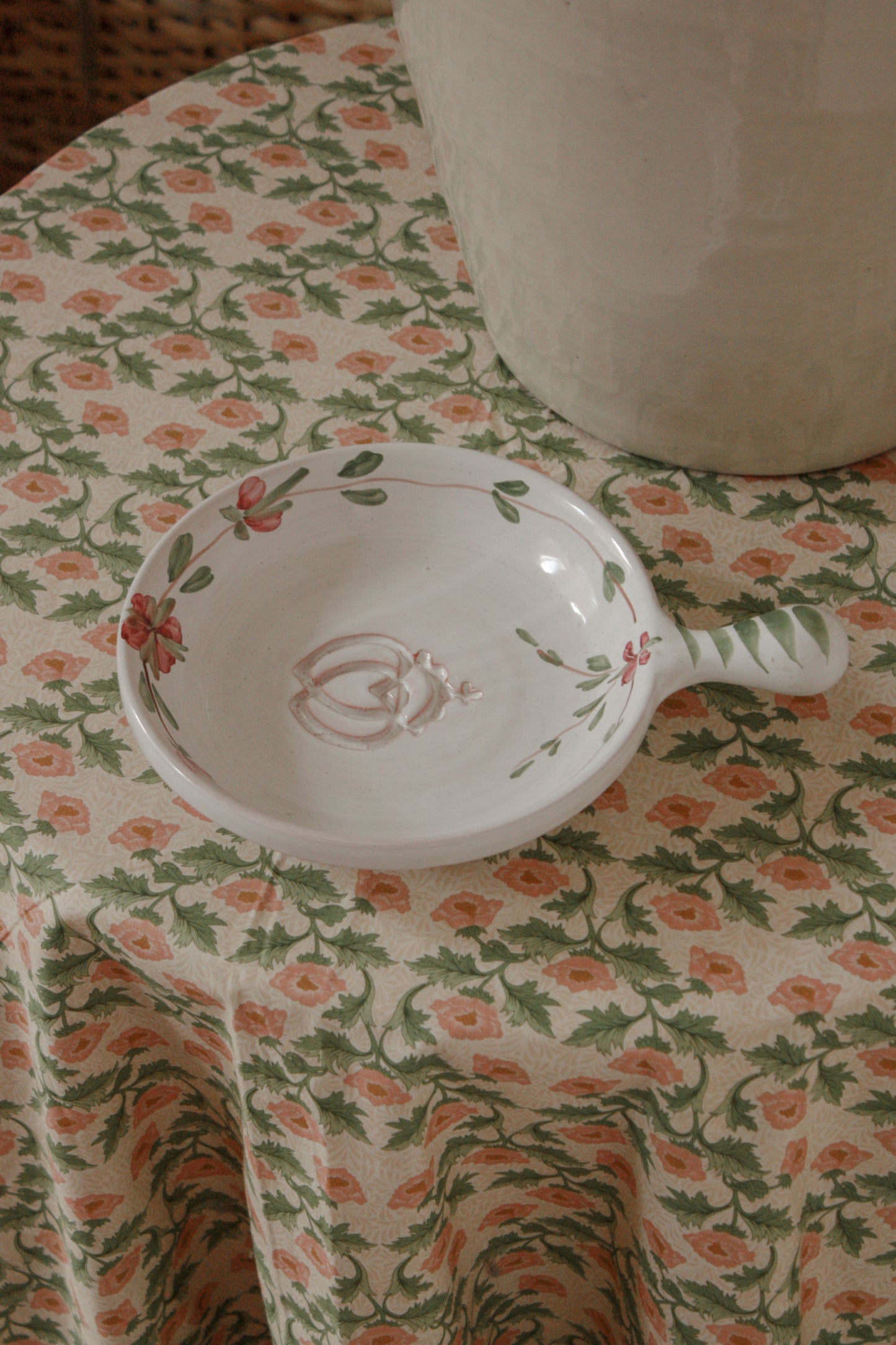Vintage hand-painted French dish